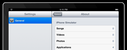 iPhone OS 3.2 on iPad
